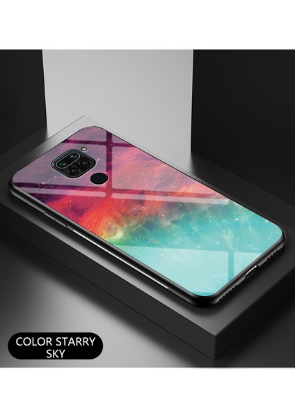 Starry Sky Hibrid Temperli Cam+Pc+Tpu Koruma Korusu Xiaomi Redmi Note 9/10X 4g-Renk Gökyüzü (Yurt Dışından) fiyatları
