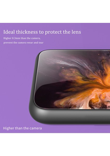 Xiaomi Poco M5 Için 4g Mermer Desen Baskı Temperli Cam Arka Kapak Yumuşak Tpu Anti-Çizelge Tampon Tasarım Telefon CASE-DL05 (Yurt Dışından)