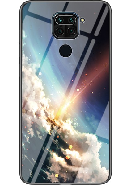 Starry Sky Hibrid Temperli Cam+Pc+Tpu Koruma Korusu Xiaomi Redmi Note 9/10X 4g-Meteor (Yurt Dışından)