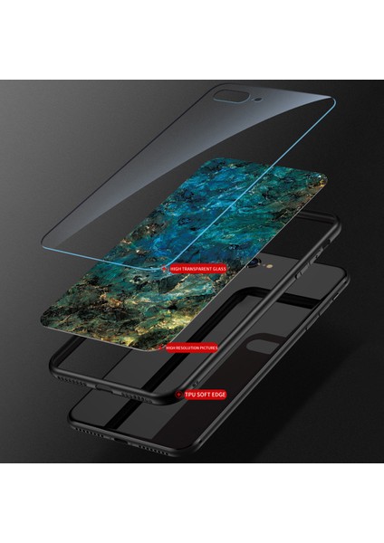 Anti-Çizik Iyi Korunmuş Mıyrılmış Desen Tasarımı Xiaomi Mi 11 Ultra Emerald Mermer Için Temperli Cam Cep Telefonu Kapağı (Yurt Dışından) modelleri