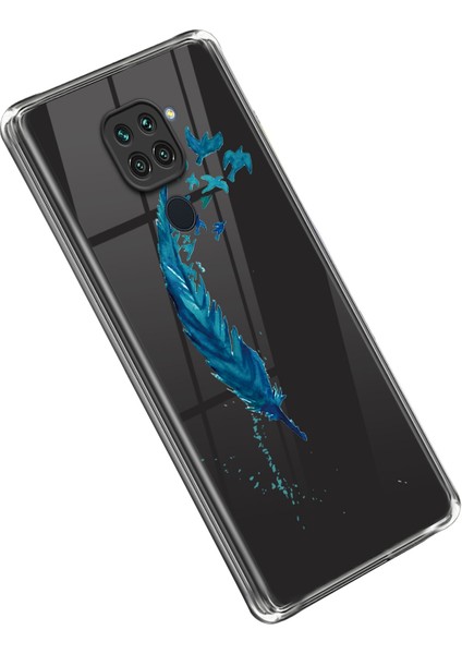 Desen Baskı Tpu Xiaomi Redmi Için Telefon Kapağı Not 9/redmi 10X 4g-Tüy (Yurt Dışından)