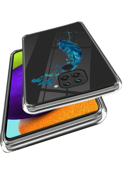 Desen Baskı Tpu Xiaomi Redmi Için Telefon Kapağı Not 9/redmi 10X 4g-Tüy (Yurt Dışından) fiyatları