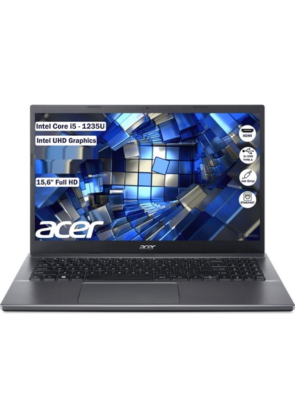 Extensa 15 Intel Core I5 1235U 8 GB 1tb SSD Windows 10 15.6" Fhd Taşınabilir Bilgisayar