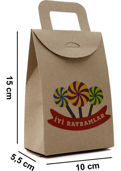 10 x 15 cm 3 Adet Iyi Bayramlar Baskılı Boş Mendil, Şeker, Harçlık, Hediye Kutusu, Hediye Paketi modelleri