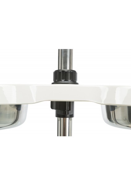 Köpek Ayaklı Mama ve Su Kabı Melamin Paslanmaz Çelik 2 x 2,4 lt 21 cm indirimleri