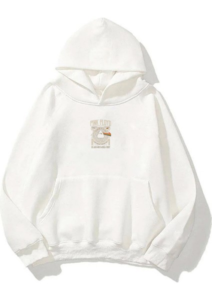 Unisex Pınk Floyd Uk Japan North Ön Arka Baskılı Beyaz Sweatshirt Hoodie fiyatları