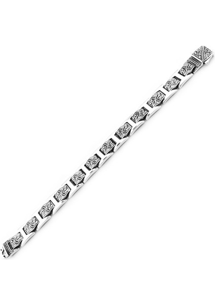 Erkek Gümüş 925 Bileklik 10x3mm x 22 cm fiyatları