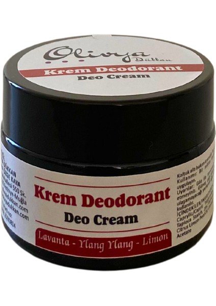 Doğal Krem Deodorant 30 ml