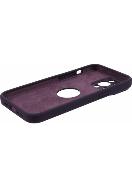 iPhone13 Pro 6.1 Inç Anti-Drop Telefon Kapağı Logosu Için Magsafe Silikon+Pc Kılıfı ile Uyumlu Koruyucu Case-Dark Mor (Yurt Dışından)