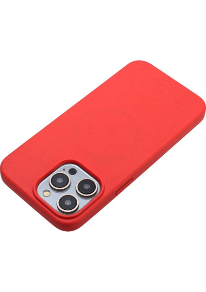 iPhone14 Pro Max Max Magnety Biyodedredbeble Telefon Kapak Kırmızısı (Yurt Dışından)