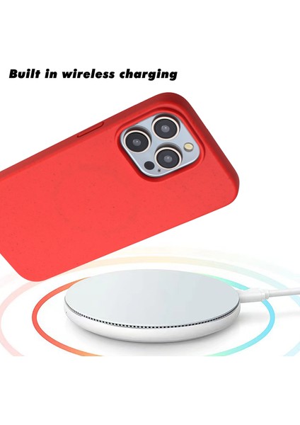 iPhone14 Pro Max Max Magnety Biyodedredbeble Telefon Kapak Kırmızısı (Yurt Dışından)