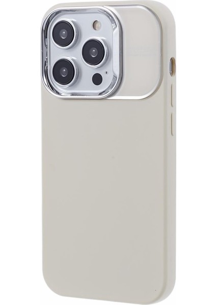 iPhone14 Pro Cep Telefonu Kılıfı Anti-Çizgi Sıvı Sıvı Silikon Kapak-Antique Beyaz (Yurt Dışından)