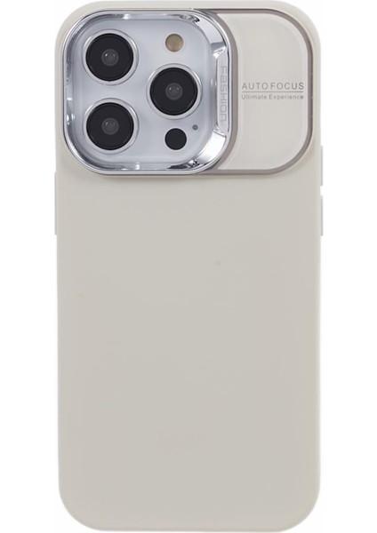 iPhone14 Pro Cep Telefonu Kılıfı Anti-Çizgi Sıvı Sıvı Silikon Kapak-Antique Beyaz (Yurt Dışından)
