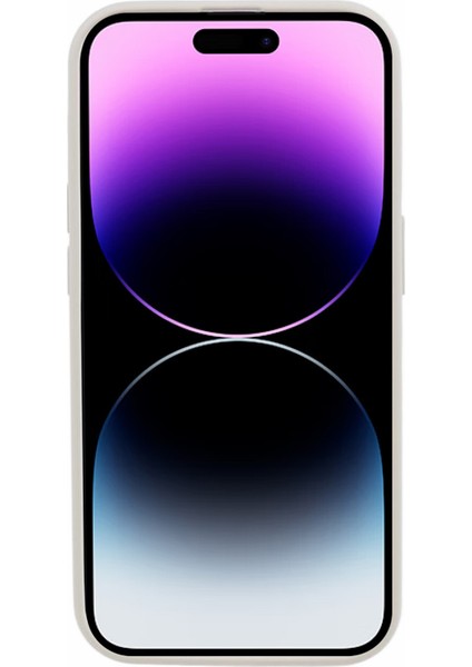 iPhone14 Pro Cep Telefonu Kılıfı Anti-Çizgi Sıvı Sıvı Silikon Kapak-Antique Beyaz (Yurt Dışından)