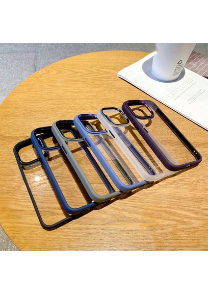 iPhone14 Pro Max Tpu+Pc Telefon Kılıfı Metal Lens Çerçevesi Şok Geçirmez Kapak Mavisi (Yurt Dışından) indirimleri