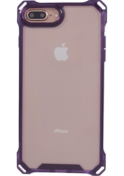 iPhone7 Plus/8 Plus/6 Plus/6s Plus Plus Case Four Corner Drop Anti-Drop Telefon Kapak Tespit Edici Mor (Yurt Dışından)