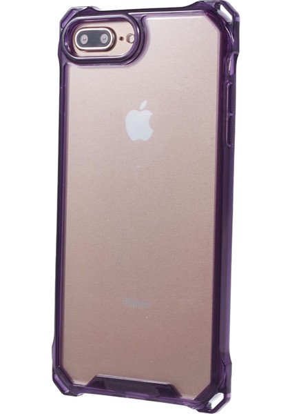 iPhone7 Plus/8 Plus/6 Plus/6s Plus Plus Case Four Corner Drop Anti-Drop Telefon Kapak Tespit Edici Mor (Yurt Dışından)