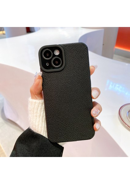 iPhone13 Case Anti-Cratch Pu Deri+Tpu Telefon Geri Kapak Black (Yurt Dışından) indirimleri