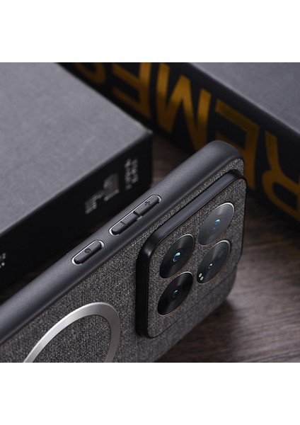 iPhone14 Pro Vaka Şok Geçirmez Yumuşak Tpu+Kumaş Ince Telefon Kapak-Mor (Yurt Dışından)