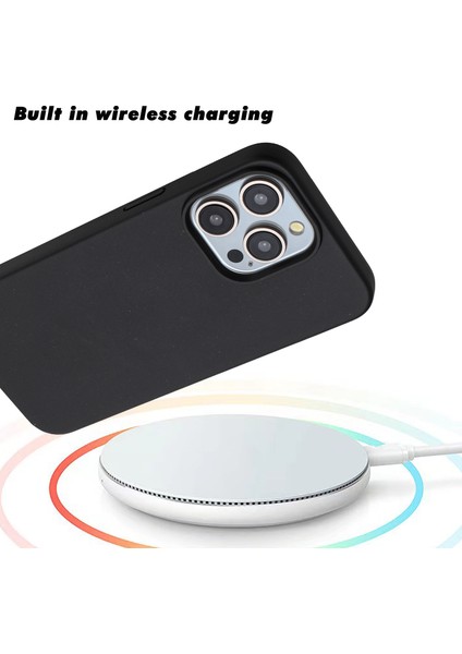 iPhone13 Pro Magnetic Base Buğday Saman+Tpu Drop Koruma Telefon Kapak Black (Yurt Dışından)