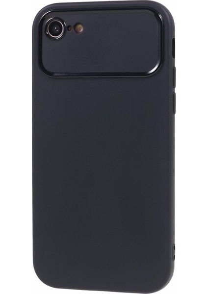 iPhone7/8 Buzlu Yüzey Cep Telefonu Geri Kabuk Tpu Telefon Kılıfı Kapağı (Hassas Arka Lens Kesimi) -Black (Yurt Dışından) modelleri