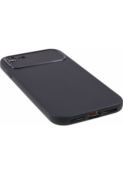 iPhone7/8 Buzlu Yüzey Cep Telefonu Geri Kabuk Tpu Telefon Kılıfı Kapağı (Hassas Arka Lens Kesimi) -Black (Yurt Dışından) indirimleri