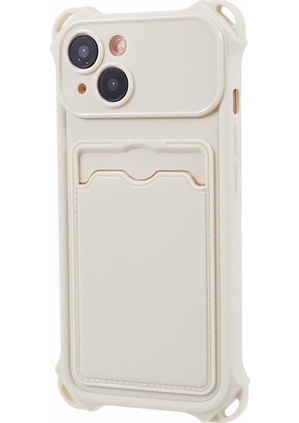 Kart Yuvalı (Hassas Kesim) ile iPhone13 Case Anti-Drop Tpu Telefon Kapağı Için Hrx Serisi-Beyaz (Yurt Dışından)