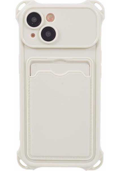 Kart Yuvalı (Hassas Kesim) ile iPhone13 Case Anti-Drop Tpu Telefon Kapağı Için Hrx Serisi-Beyaz (Yurt Dışından)