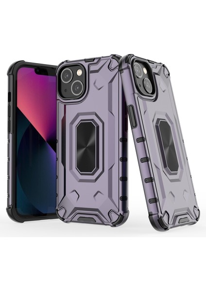 iPhone13 6.1 Inç Kasa Için Ince Uygun Çizik Dirençli Pc+Tpu Telefon Geri Kapak-Mor (Yurt Dışından) modelleri