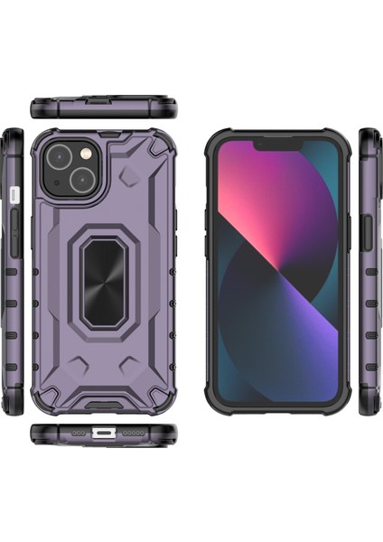 iPhone13 6.1 Inç Kasa Için Ince Uygun Çizik Dirençli Pc+Tpu Telefon Geri Kapak-Mor (Yurt Dışından) fırsatları