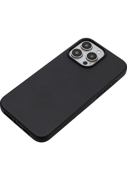 iPhone13 Pro Max Case Wase Wheat Straw+Tpu Manyetik Çevre Dostu Telefon Kapak Black (Yurt Dışından)
