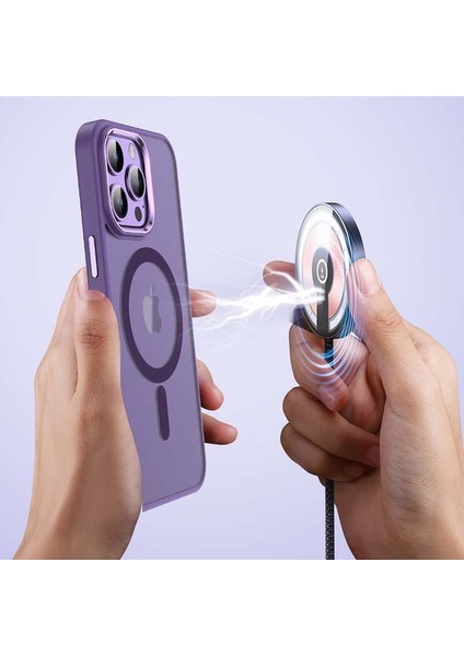Magsafe Tpu+Pc Çift Katmanlı Arka Kapak Pembe ile Uyumlu iPhone14 Pro Kılıfı Için (Yurt Dışından) fiyatları