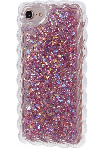 iPhone7/8 Için Jtw Serisi (Case Epoxy Bling Glitter Sequins Telefon Kapak Pembe (Yurt Dışından)