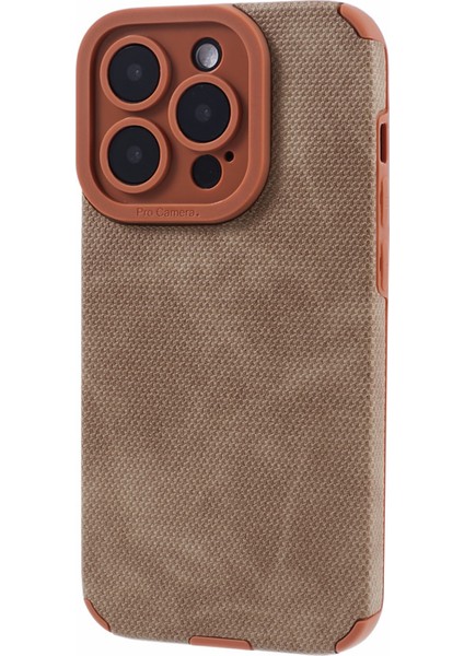 iPhone13 Pro Max Case Tpu+Pu Deri Şok Emici Kapak Kahverengi Için Morandi Stil (Yurt Dışından)