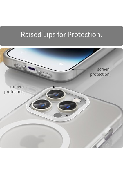 iPhone14 Pro Havori Mat Telefon Kılıfı Için Tpu+Pc Çizgiye Karşı Çizelge Karşıtı Kapak-Beyaz (Yurt Dışından) indirimleri