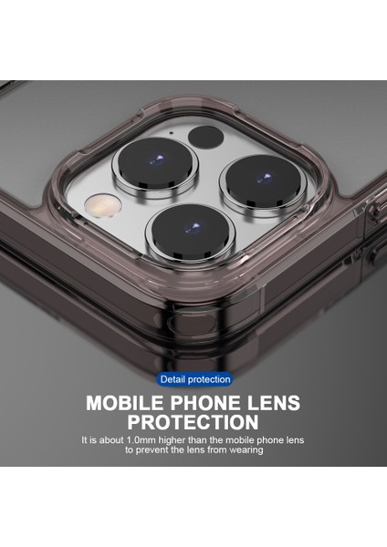 iPhone13 Pro Max Için Magsafe Tpu+Pc Telefon Kapak Kılıfı ile Uyumlu Mat Kılıf (Yurt Dışından)