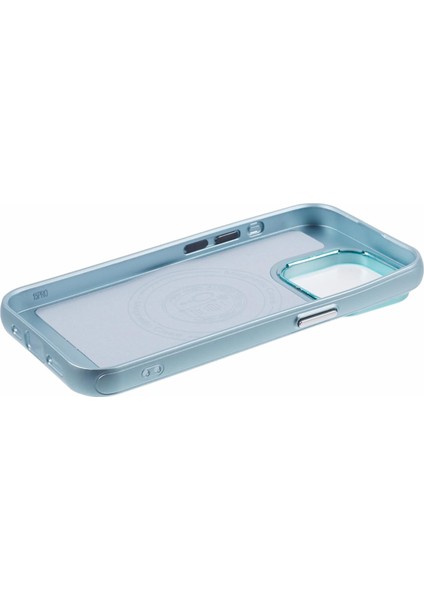 iPhone13 Pro Telefon Kılıfı Için Magsafe Kablosuz Şarj Deri Arka Kapak Sky Blue ile Uyumlu (Yurt Dışından)