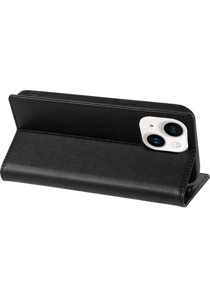 iPhone13 6.1 Inç Kılıf Deri Stand Kartı Yuva Telefon Kapağı Manyetik Kapanış-Black (Yurt Dışından) fiyatları