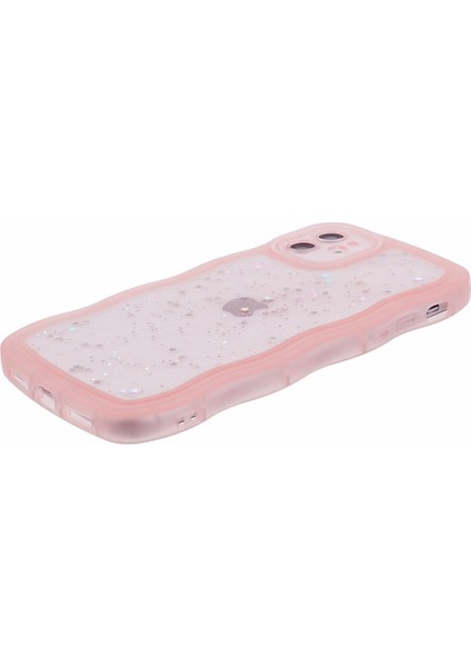 iPhone11 Için Jtw Serisi Tpu Kılıf Glitter Stars Wavy Edge Koruyucu Telefon Kapak-Pembe (Yurt Dışından)