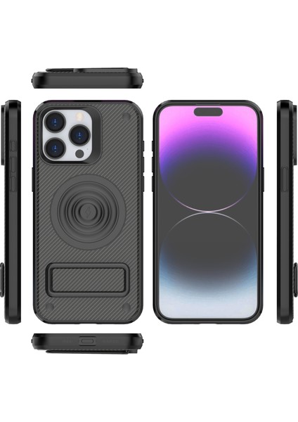 iPhone14 Pro Max Case Kickstand Pc+Tpu Manyetik Telefon Kapak Black (Yurt Dışından) indirimleri