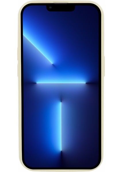 iPhone13 Pro 6.1 Inç Cep Telefonu Kılıf Bump Döyesi Sıvı Silikon Kapak Işığı Sarı (Yurt Dışından)