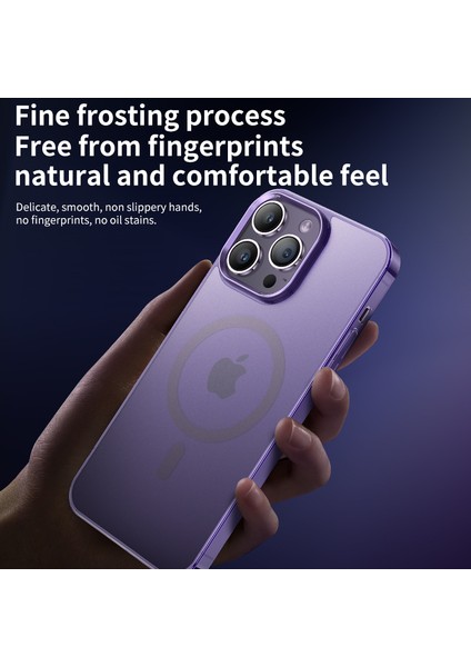 Magsafe Shockproof Pc+Temperli Cam Mat Kapak Şifa ile Uyumlu iPhone14 Pro Kılıfı Için (Yurt Dışından) modelleri