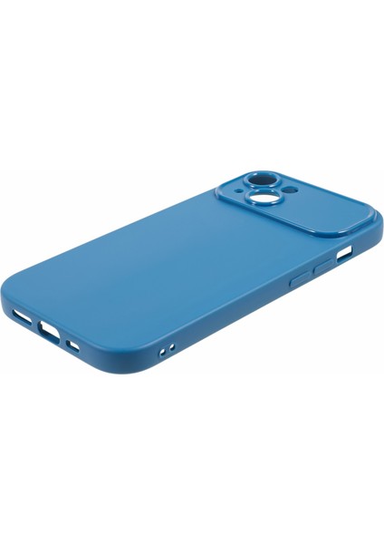 iPhone13 Mat Telefon Geri Kabuk Yumuşak Tpu Telefon Kılıfı Koruyucu Kapak (Hassas Arka Lens Kesimi) -Sapphıre (Yurt Dışından) fırsatları