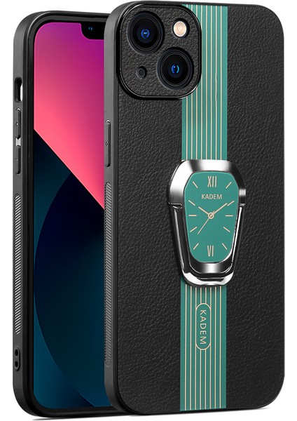 iPhone13 Mini Case Sıvı Pu Deri+Tpu+Akrilik Anti-Drop Telefon Kapak Yeşili (Yurt Dışından)