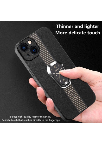 iPhone13 Mini Case Sıvı Pu Deri+Tpu+Akrilik Anti-Drop Telefon Kapak Yeşili (Yurt Dışından)