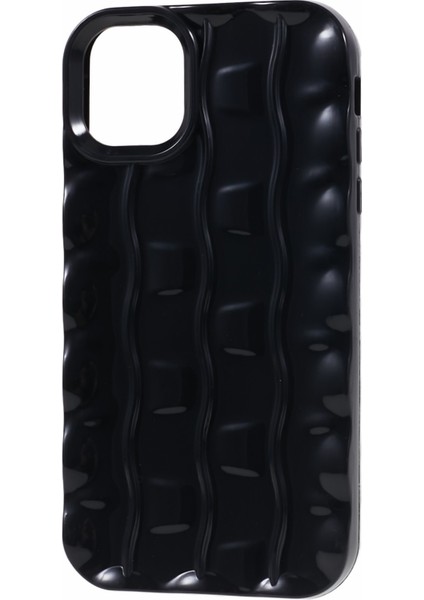 iPhone11 Tpu Için Telefon Kasası 3D Çizgili Desen Tasarım Şok Geçirmez Telefon Kapağı-Black (Yurt Dışından)
