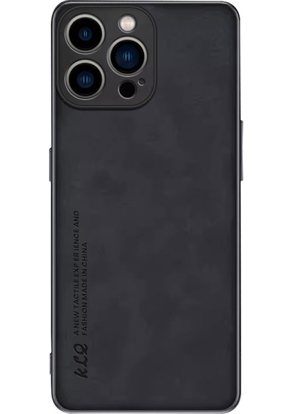 iPhone14 Pro Pro Kasası Doğru Renk Pu Deri+Tpu Telefon Kapak Black (Yurt Dışından)