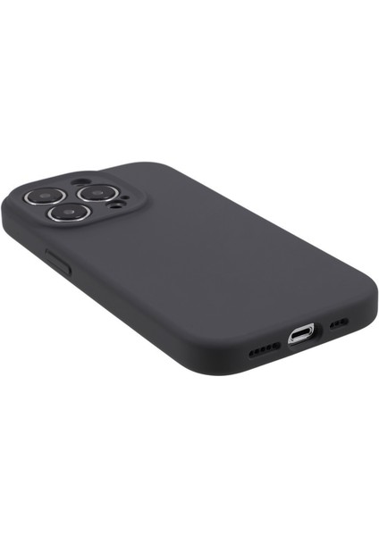 iPhone14 Pro Max Liquid Silikon+Pc Telefon Kılıfı Anti-Drop Hassas Kesim Ince Telefon Kapak-Dark Gri (Yurt Dışından) indirimleri