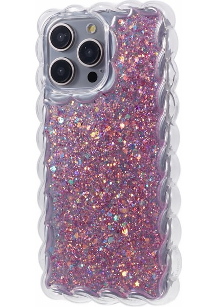 iPhone13 Pro Case Bükümlü Kenarlar Için Jtw Serisi Tpu Şok Geçirmez Epoksi Telefon Kapak-Pembe (Yurt Dışından)