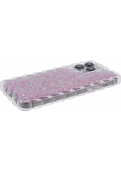 iPhone13 Pro Case Bükümlü Kenarlar Için Jtw Serisi Tpu Şok Geçirmez Epoksi Telefon Kapak-Pembe (Yurt Dışından)